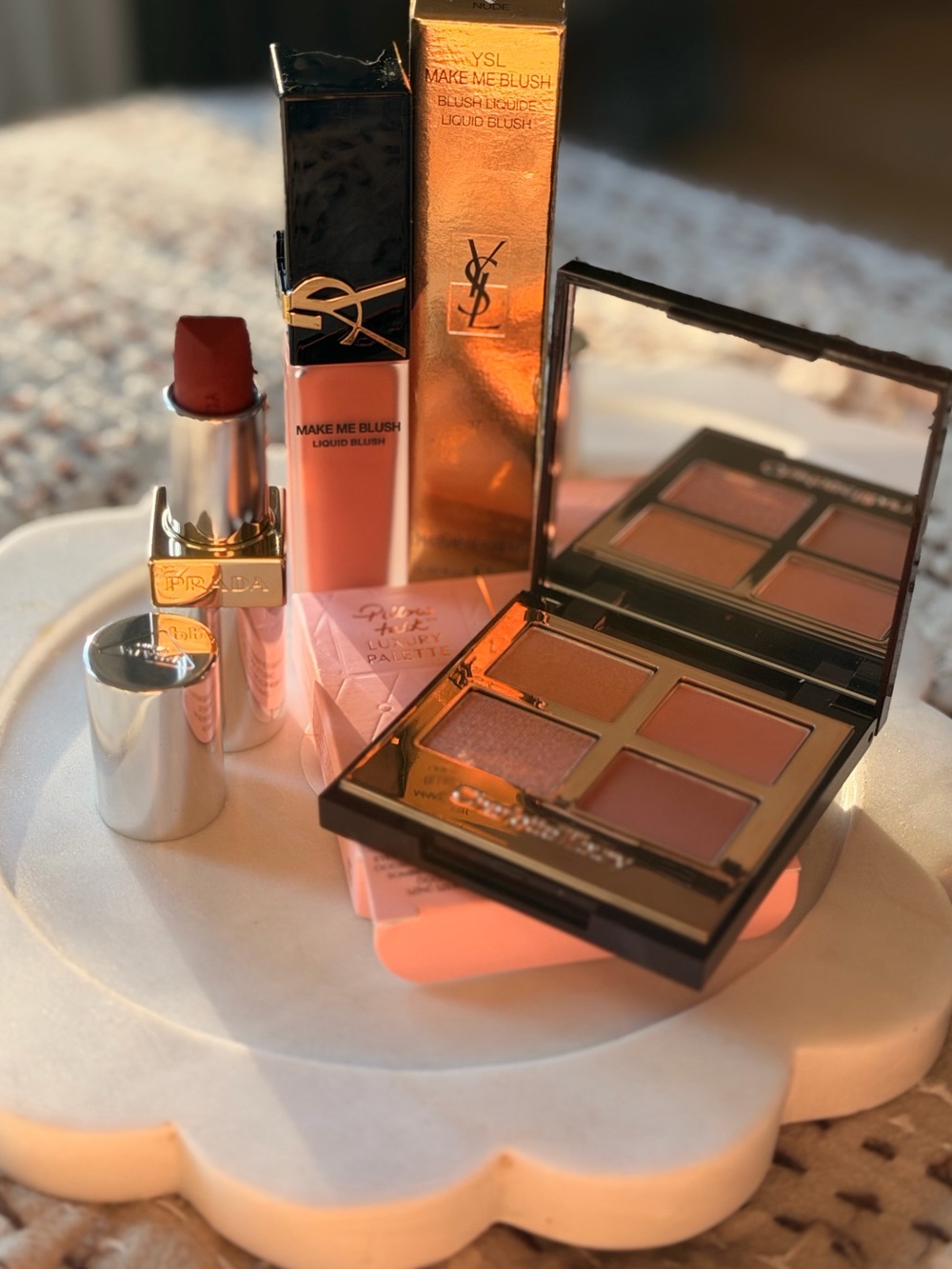 Luxury Makeup Bundle - YSL, Charlotte Tilbury, Prada